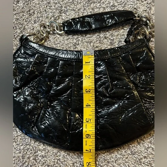 5/$25 Nine West NWOT adorable black and silver shoulder purse - Picture 6 of 7